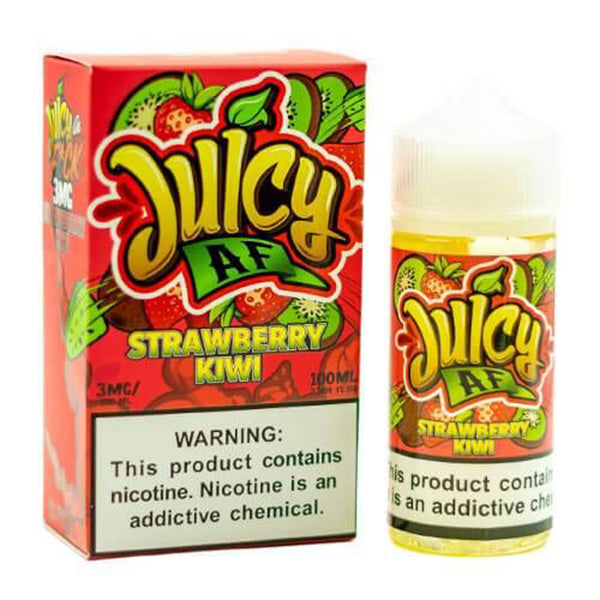 Juicy AF TFN Series E-Liquid 100mL (Freebase) | Strawberry Kiwi with packaging