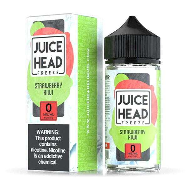 Juice Head Series E-Liquid 3mg | 100mL (Freebase) Strawberry Kiwi Freeze with Packaging
