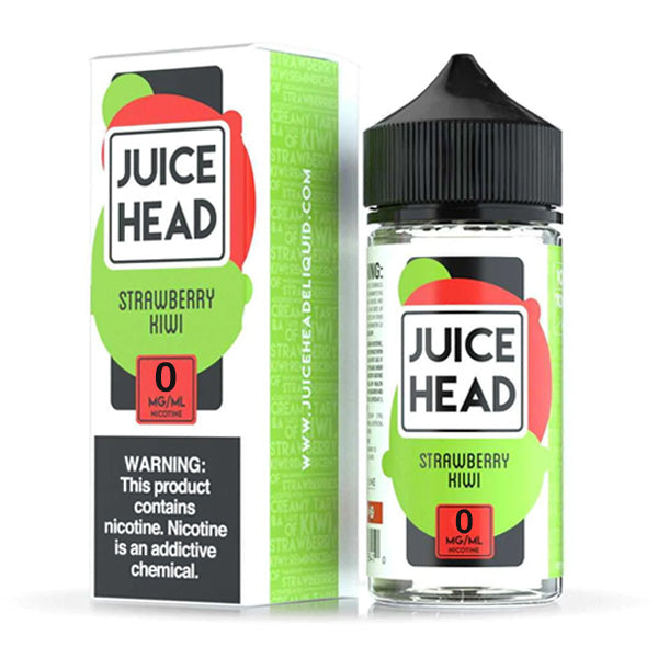Juice Head Series E-Liquid 3mg | 100mL (Freebase) Strawberry Kiwi with Packaging