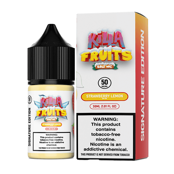 Killa Fruits Signature TFN Series E-Liquid 100mL (Freebase) | Strawberry Lemon on Ice with packaging