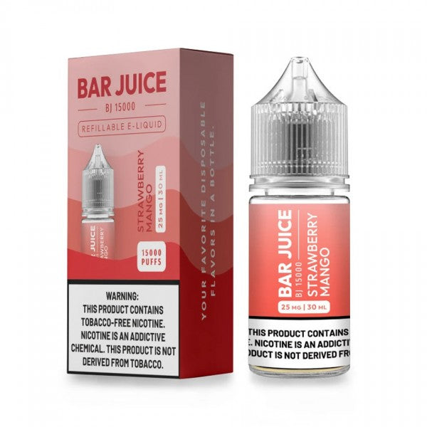 Bar Juice BJ15000 Salt Series E-Liquid 30mL (Salt Nic) | 25mg Strawberry Mango with Packaging