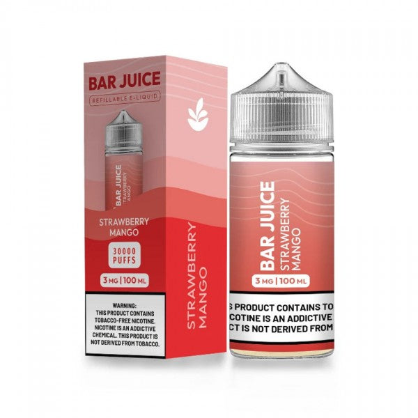 Bar Juice BJ30000 E-Liquid 100mL (Freebase)  Strawberry Mango with packaging