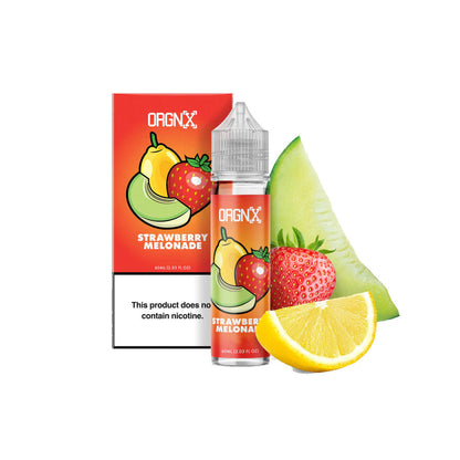 ORGNX Series E-Liquid 60mL (Freebase) | Strawberry Melonade with packaging