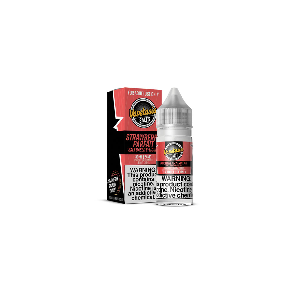 Vapetasia Salt Series E-Liquid 30mL | Strawberry Parfait with Packaging