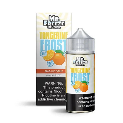 Mr. Freeze TFN Series E-Liquid 100mL (Freebase) | Tangerine Frost with packaging