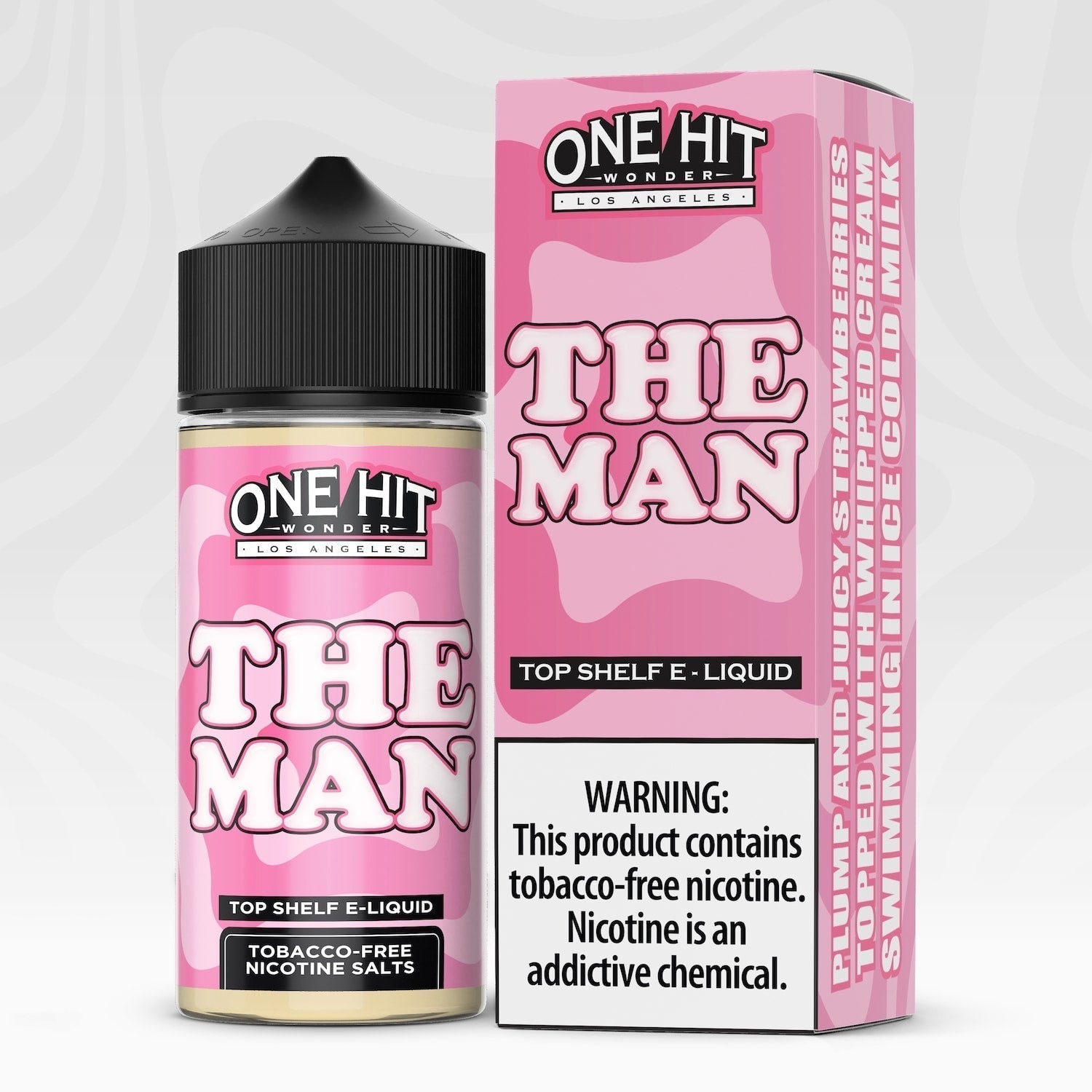 One Hit Wonder TFN Series E-Liquid 100mL (Freebase) | The Man with packaging