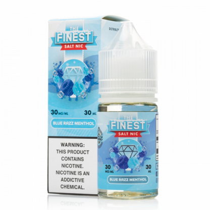 Finest Salt Series E-Liquid 30mL (Salt Nic) | Blue Razz Menthol with packaging