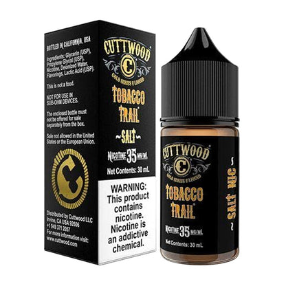 Cuttwood E-Liquid 30mL (Salt Nic) | Tobacco Trail with packaging