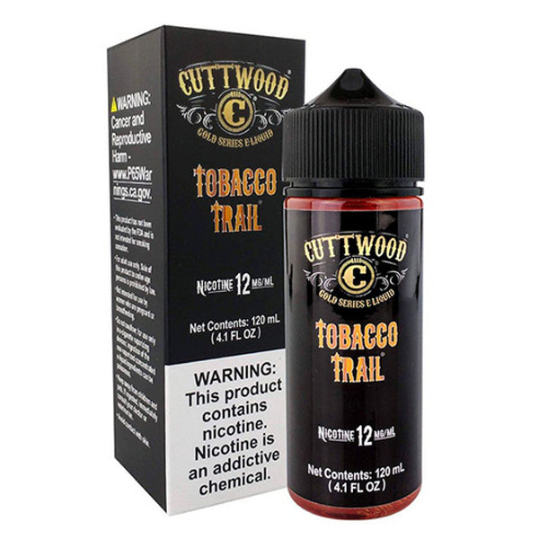 Cuttwood Series E-Liquid 120m Tobacco Trail with packaging
