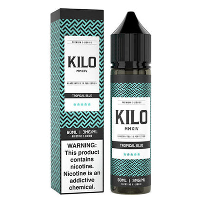 Kilo Series E-Liquid 60mL Tropical Blue with packaging