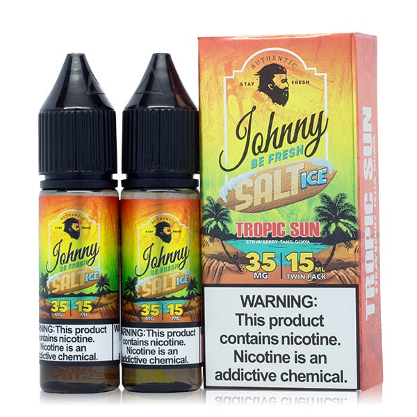 Johnny AppleVapes Salt Series E-Liquid x2-15mL Tropic Sun Ice with packaging