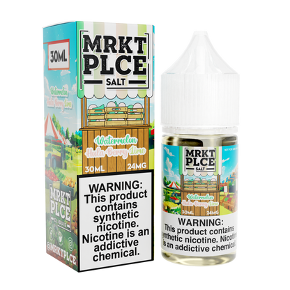 MRKT PLCE Salt Series E-Liquid 30mL (Salt Nic) | Watermelon Hulaberry Lime with packaging