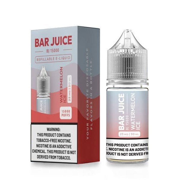 Bar Juice BJ15000 Salt Series E-Liquid 30mL (Salt Nic) | 25mg Watermelon Ice with Packaging