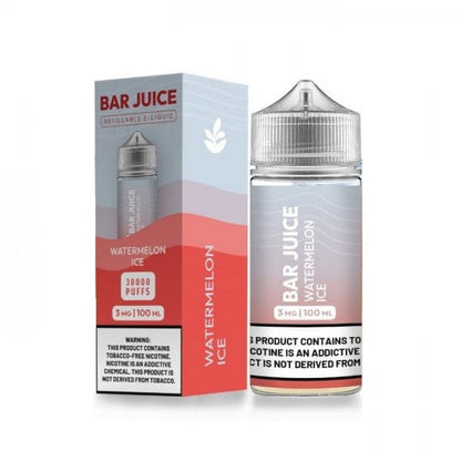 Bar Juice BJ30000 E-Liquid 100mL (Freebase) Watermelon Ice with Packaging