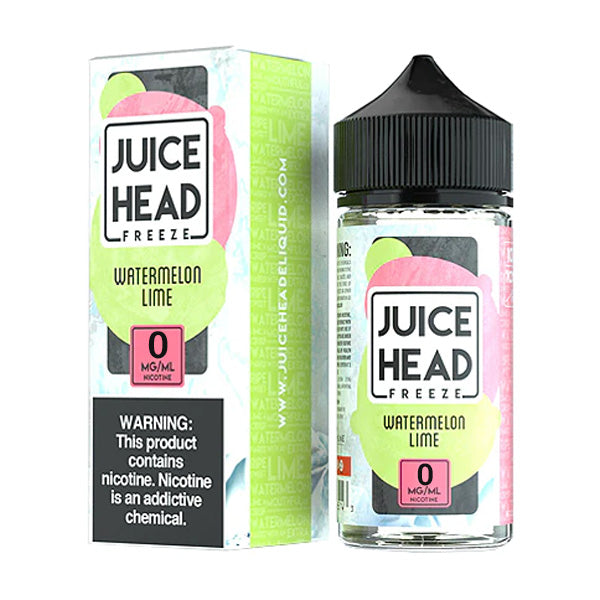 Juice Head Series E-Liquid 3mg | 100mL (Freebase) Watermelon Lime Freeze with Packaging