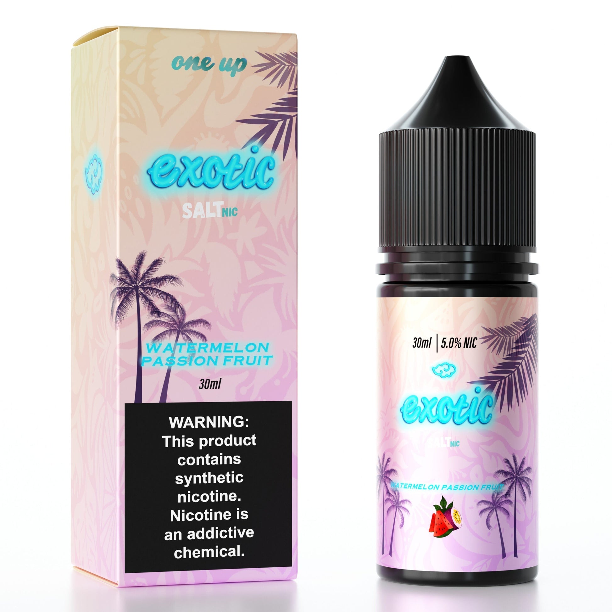 One Up TFN Salt Series E-Liquid 30mL (Salt Nic) | Watermelon Passion Fruit With Packaging