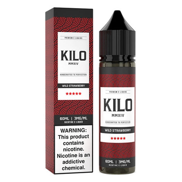 Kilo Series E-Liquid 60mL Wild Strawberry with packaging